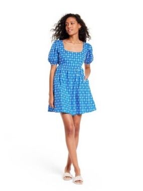 Rhode x Target Eyelet Mini cotton Dress, S